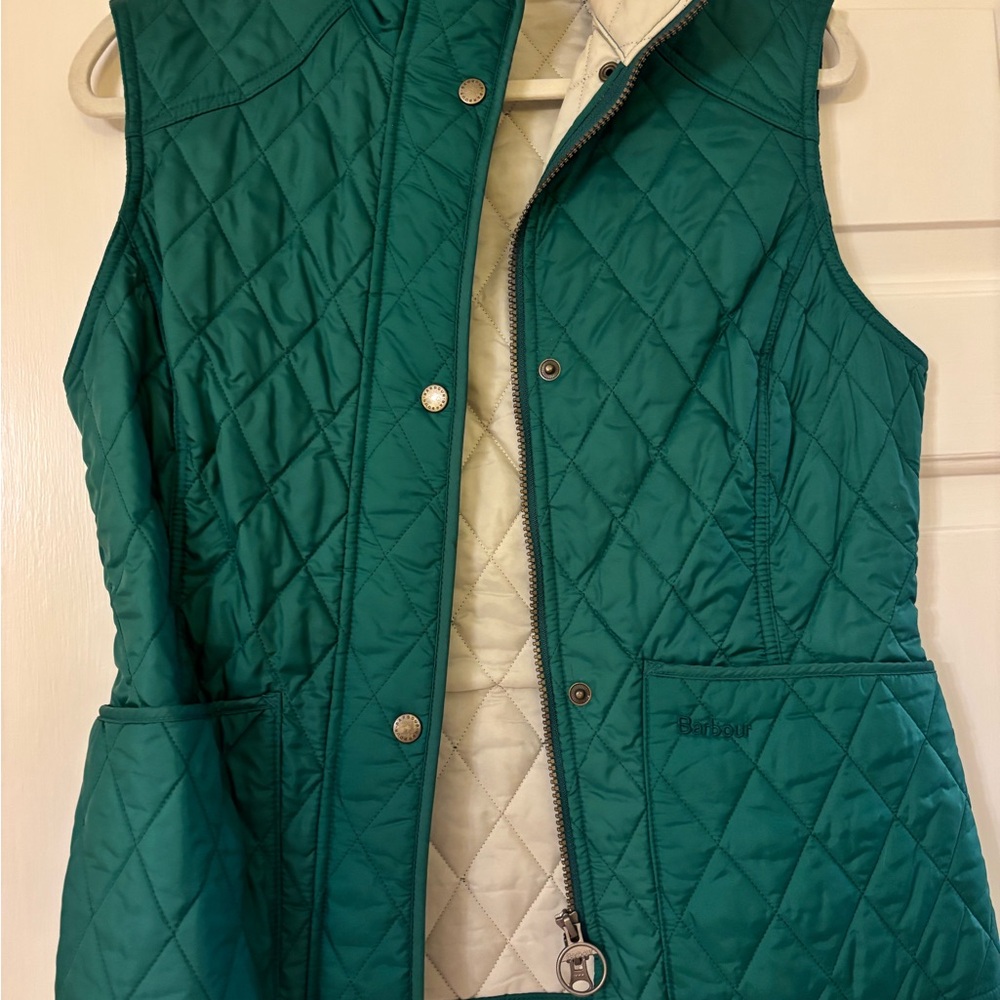 Barbour Women's Teal Quilted Vest